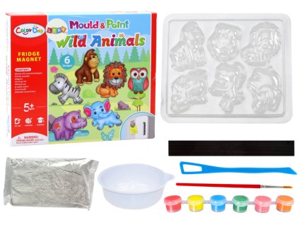 Sada Kreativní DIY Magnety ze Sádry Zvířátka