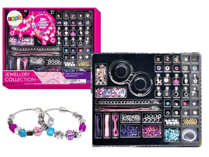 Sada korálků pro výrobu náramků s přívěsky