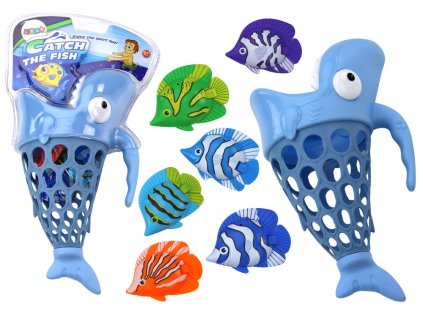 Sada Pro Chytání Ryb Žralok Modrý Košíček