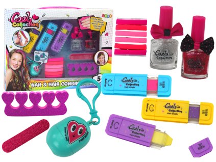 Sada na Barvení Vlasů, Lakování Nehtů a Balzám na Rty