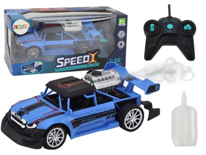 RC Auto 1:20 Se Světly a Kouřovým Efektem Modré