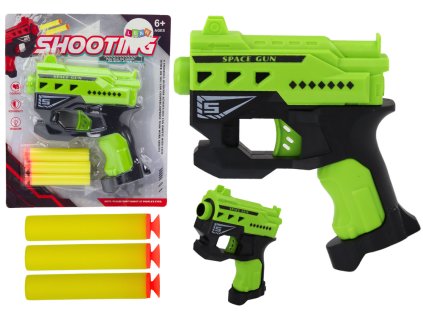 Mini Pistole na Pěnové Šipky se Sacími Hroty Zelená