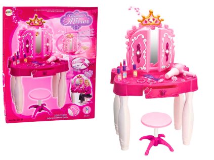 Toaletní Stolek s Hůlkou MP3 Hůlka Doplňky Růžová