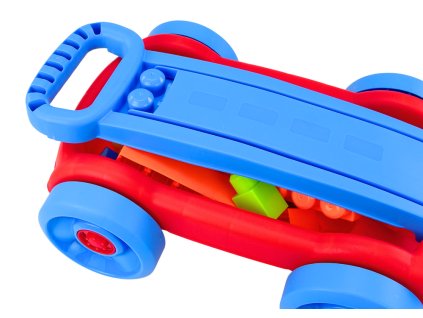 Sada Kostek V Vozíku Na Kolečkách Modro-Červený
