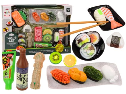 Sada Na Sushi Příslušenství Krevety Pro Děti Hračkový 22 ks