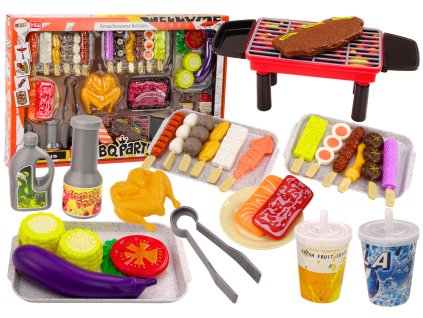 Sada na Grilování Zelenina Figurky BBQ Párty 37 ks