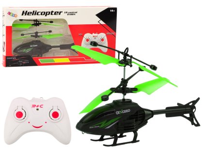 RC Dálkově Ovládaný Vrtulník Gyroskop Zelený