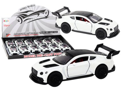Sportovní Auto 1:32 Tření Pohon Perlová Bílá