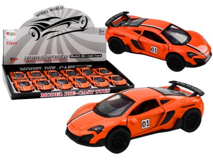Sportovní Auto 1:32 Třecí Pohon Oranžové