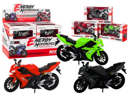 Sportovní Motocykl 1:12 Kolekcionářský Model Figurky Racer Mix