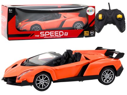 Sportovní RC Auto na Dálkové Ovládání 1:16 Oranžové