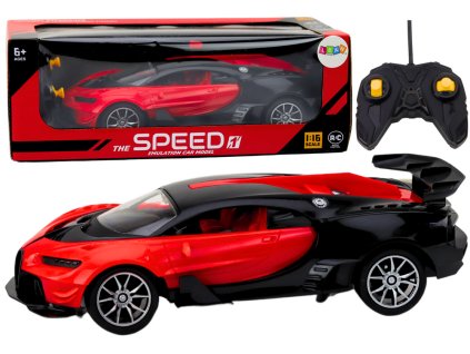 Dálkově Ovládané Sportovní Auto Červené 1:16 RC Model