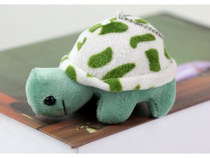 Plyšová Želva 10 cm Modrá Hračka Přívěsek