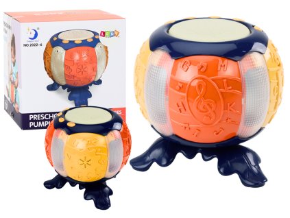 Interaktivní Vzdělávací Dýně Hudební Světla Zvuky Oranžová