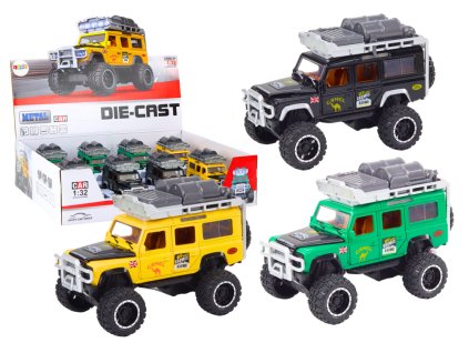Terénní Auto Guard 1:32 Kovový Pohon Světla Zvuky
