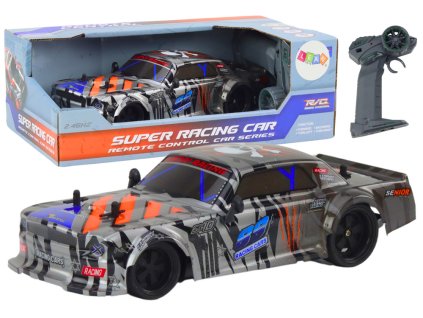 Dálkově ovládané sportovní auto RC 1:18 šedé