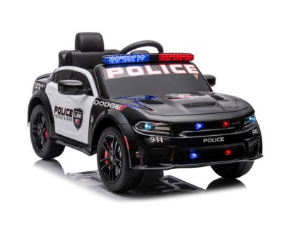 Elektrické Auto Dodge Charger Police Černý