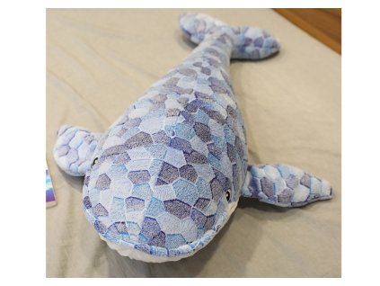 Plyšová Hračka Velryba Šedá 90 cm