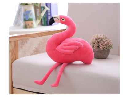 Růžový plyšový plameňák 25 cm