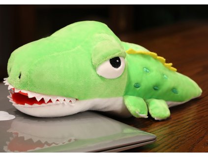 Plyšová Loutka Krokodýl Zelený Maňásek 30 cm