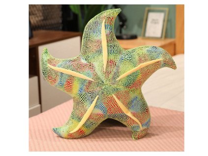 Zelená Plyšová Hvězdice Polštářek 20 cm