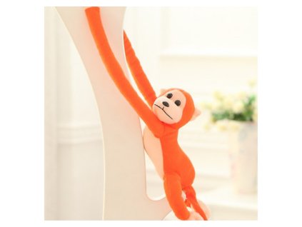 Plyšová Opice s Zvukem Oranžová 80 cm