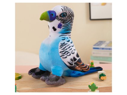Plyšová Modrá Papoušek 20 cm