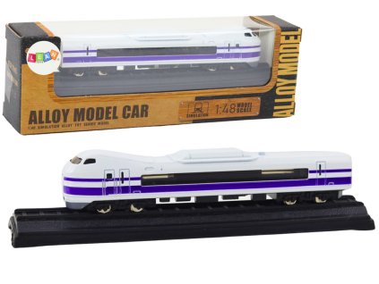 Kolekcionářský Model Vlakové Vagóny 1:48 Kovový Bílo-Fialový