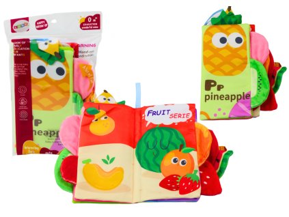 Měkká Knížečka Ovoce Šustivá Pískací Barevná Pro Kojence