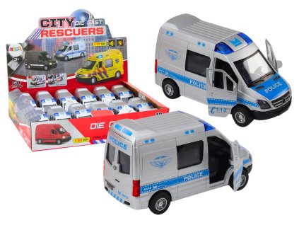 Policejní Auto 1:32 Otevírací Dveře Světla Zvuky Pohon