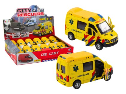 Sanitka 1:32 Otevírací Dveře Světla Zvuky Pohon Žlutá