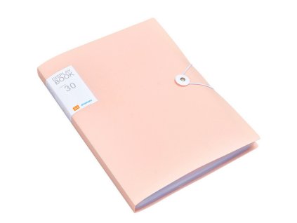 Plastová Složka na Gumičku s Předními Obaly 30 Ks Růžová A4