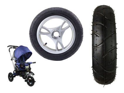 Plastové kolo s gumovou pneumatikou (nafukovací) PRO 700 přední