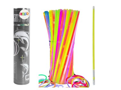 Fluorescenční Pásky 100 Kusů Světelné barvy Svítící ve Tmě