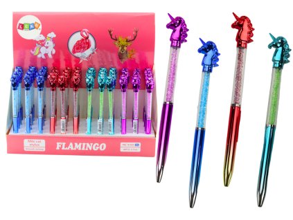 Kuličkové pero Jednorožec Diamanty Modrá Náplň 0,7mm Mix