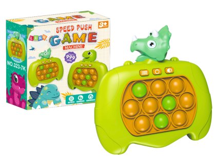 Herní konzola Pop-It 999 úrovní Dinosaurus zelený A