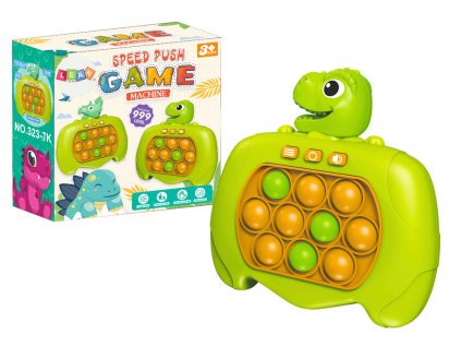 Dovednostní Hra Pop-It Konzole 999 Úrovní Dinosaurus Zelený B
