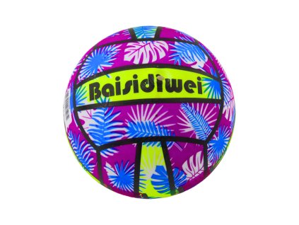 Fialový Gumový Míč 24 Cm s Listy