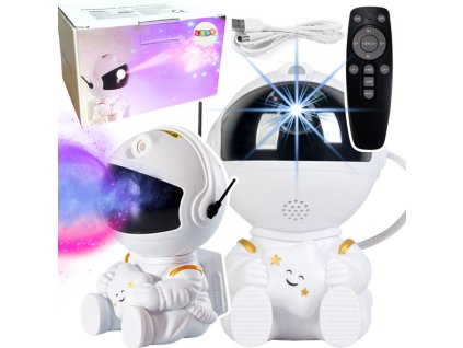 Projektor Hvězdná Obloha Astronaut LED USB s Dálkovým Ovládáním