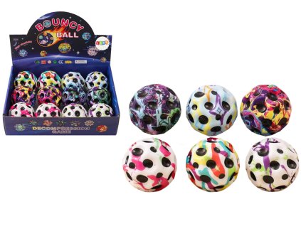 Kosmický Svítící Míček Na Odhazování Mačkání s Prohlubněmi 7cm