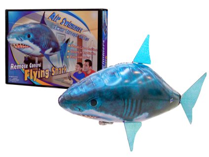 Dálkově Ovládaná Ryba R/C Modrý Létající Balón Žralok