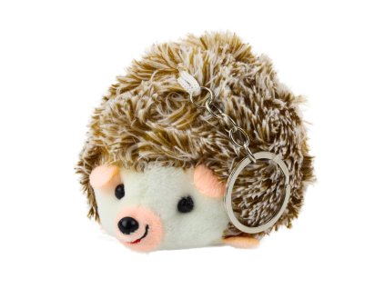 Plyšový Ježek Přívěsek Klíčenka Hnědý 9cm