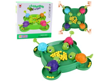 Rodinná Zručnostní Hra Hladové Želvy Deska Kuličky