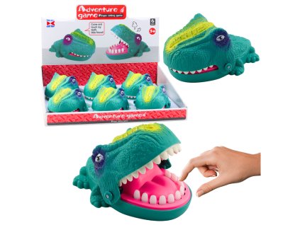Dovednostní Hra Kousající Útočící Dinosaur Zelený