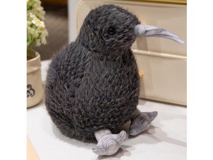 Kiwi Pták Plyšová Hračka Mazlivá Černá 21cm