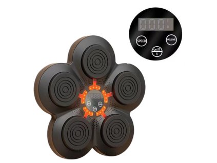 Bluetooth Hudební Boxovací Stroj na Zeď s LED Světly