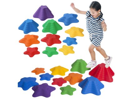 Senzorická Stezka Kameny 3 Velikosti 6 Kamenů Barevné