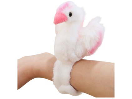 Plyšová Hračka Labuť Náramek Bílý