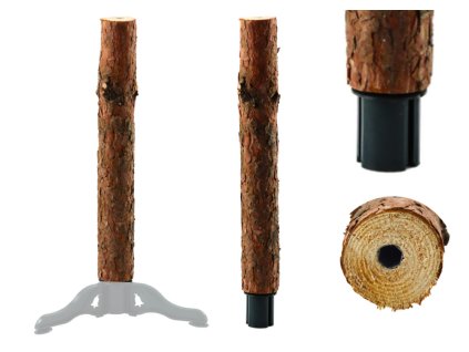 Stojan Dřevěný Špalek Na Čtyři Nohy Pro Stromeček S Kmenem