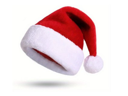 Vánoční Čepice s Bambulkou Červená 35 x 28 x 28 cm